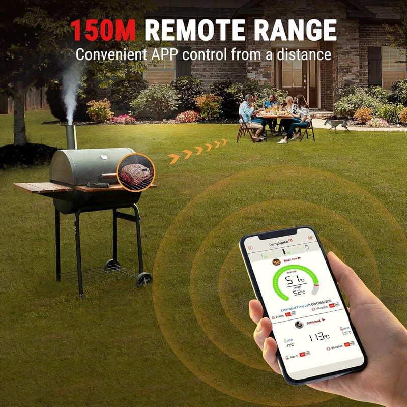 ThermoPro TempSpike Wireless Húshőmérő Bluetooth IP67 Grillhez és Sütőhöz