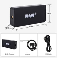 ATOTO AC-4475 DAB+ Digitális Rádió Vevőegység - USB Csatlakozós Autórádió Kiegészítő ATOTO A5/A6/S8 Sorozathoz - 50W Fekete 3