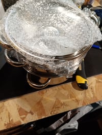 3-dielna súprava hrncov na varenie v pare Premier Housewares so sklenenou pokrievkou, nehrdzavejúca oceľ, 22 cm, strieborná – použitý tovar, poškriabaný vnútrajšok (stav: pozri 2. obrázok) 4