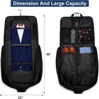 Samsonite XXL Öltönytáska Laptoptartóval - Fekete, 3 Öltönyhöz, 40" 2