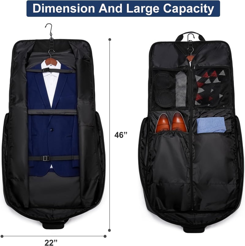 Samsonite XXL Öltönytáska Laptoptartóval - Fekete, 3 Öltönyhöz, 40"