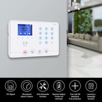 Wolf Guard 4G WiFi Okos Riasztórendszer, Alexa Kompatibilis, 120dB Hangos Sziréna, Mobil Applikációval Vezérelhető, Akkumulátoros Biztonsági 2