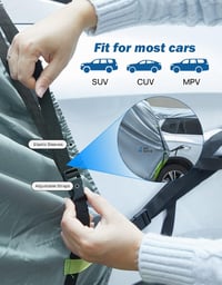 JOYTUTUS Univerzális Autó Hátsó Sátor SUV-hoz - Vízálló, UV-védelemmel, Szúnyoghálóval - Kék Kemping Napellenző Túrázáshoz, Kempingezéshez 4