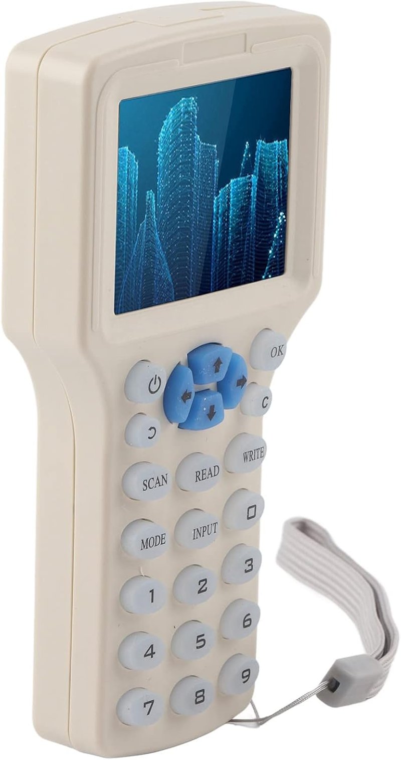 VBESTLIFE RFID másoló és NFC kártyaíró készülék 10 frekvenciával, kulcskártyákkal