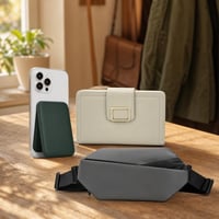 Gradski set za posao: MagSafe novčanik s postoljem + tanki novčanik + vodootporna torba 1