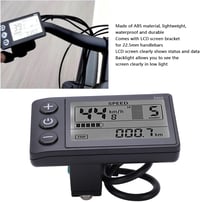 BuyWeek S866 Elektromos Kerékpár LCD Kijelző - 24/36/48V Sebességmérő, Kilométeróra, Vízálló 5 Tűs Csatlakozó, 22,2mm Kormányra 3