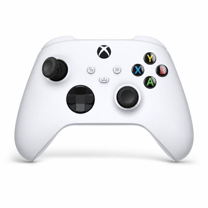 Xbox Wireless Controller Robot White vezeték nélküli kontroller — hibás, részben működik: balos joystick driftel (állapot: lásd a 2. képet)