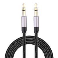 Nylon fonott AUX kábel 1m - Hi-Fi minőségű 3,5mm-es sztereó audio adapter 7