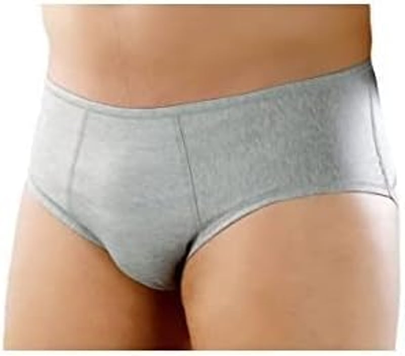 Orione szürke lágyéksérv boxer alsónadrág, 101-105 cm, diszkrét