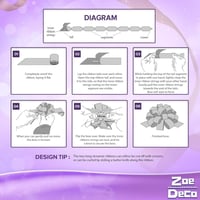 Piros Vízálló Ajándékmasni Szett - Zoe Deco 10db 3