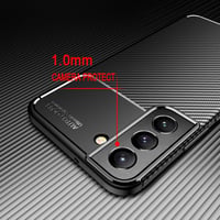 Samsung Galaxy S22 5G kék ütésálló tok + 2db üvegfólia 4