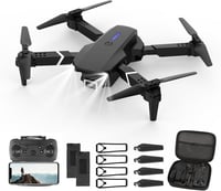 Aenxwa 4K HD Drón Kamerával - WiFi FPV Élő Közvetítés, 2 Akkumulátor, Hosszú Repülési Idő, Akadálykerülés, Kezdőknek és Gyerekeknek

AI: I'v 1