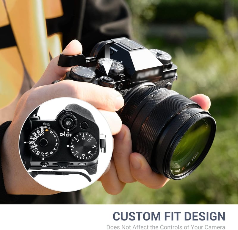 Fujifilm X-T5, X-T4, X-T3 fém hüvelykujjtámasz - JJC markolat javító kiegészítő