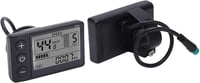 FTVOGUE S866 LCD Kijelző Panel - 24V/36V/48V Elektromos Roller Vezérlőpanel Vízálló Csatlakozóval, Fekete ABS Műanyag Keret, Felnőtteknek 9