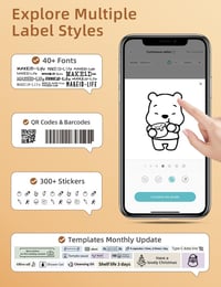 Makeid S1 Pro Bluetooth címkenyomtató - Gyors, tintamentes, LCD kijelzős 7