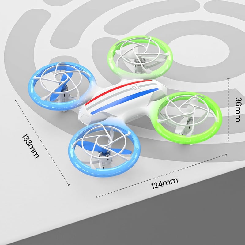 DEERC D23 Mini Drón Kamerával Gyerekeknek - WiFi Átvitel, 2 Akkumulátor, LED Világítás, Gesztus Irányítás, 3D Flip, Kezdőknek