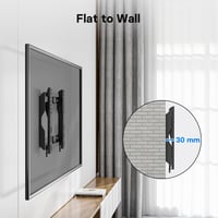 BONTEC TV Fali Tartó 17-45 Colos LED LCD OLED Képernyőkhöz, Dönthető Konzol 30 kg Teherbírással, VESA 200x200 mm, Légpárnával 2