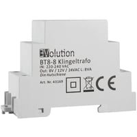 JCL BT8-8 csengő transzformátor 8V/12V/24V, 8VA - felújított 3