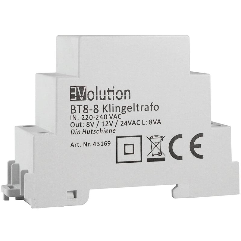 JCL BT8-8 csengő transzformátor 8V/12V/24V, 8VA - felújított