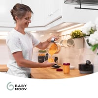 Babymoov Babybols üvegtároló bébiételekhez - 4 db 220 ml-es légmentes, szivárgásmentes edény bébiétel tárolásához és fagyasztásához, mosogat 6