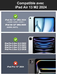 JADEMALL Magic Keyboard iPad Air 13 M2 2024 - Lebegő Állvány, Háttérvilágítás, Érintőpad és Gyorsbillentyűk, Bluetooth Billentyűzet Alumíniu 3