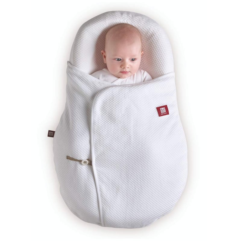 Red Castle Cocoonacover Fleur de Coton Könnyű Babapaplan - 1.0 Tog Hőtartás, Fehér Levél Minta, Pamut Anyag, Géppel Mosható