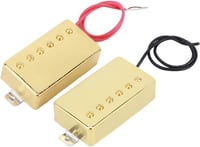 Keenso Arany Humbucker Gitár Hangszedő Szett - 2 db Sárgaréz és Alnico5 Mágneses Pickup Erős Zajszűréssel, Vastag Hangzással, Metál és Rock  8