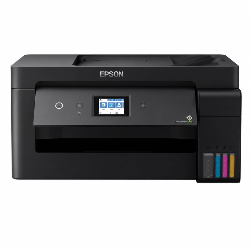 Multifunkčná atramentová tlačiareň Epson EcoTank ET-15000 A3+ WiFi Duplex Fax ADF — chýba súprava atramentov (stav: pozri 2. obrázok)