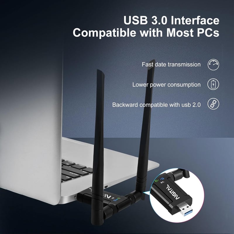 TP-Link AC1200 Nagy Teljesítményű WiFi USB Adapter Windows és Mac Kompatibilis