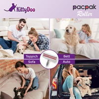 KittyDoo PAC PAK Szőreltávolító - Újrahasználható Szösztelenítő Henger Kutya, Macska Szőrre - Bútor, Szőnyeg, Ágy Tisztító Kefe 5