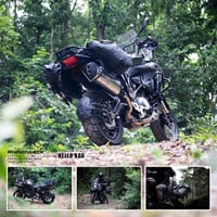 Rhinowalk Motoros Oldaltáska 48L Vízálló - Dupla Nyeregtáska Motorkerékpárhoz, Hőálló Anyag, Ütésálló Méhsejt Kialakítás, Könnyű Rögzítés 6
