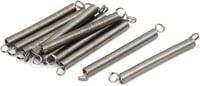 Rozsdamentes acél húzórugó készlet - 10 db, 0,3x3x30mm, ezüst színű 1