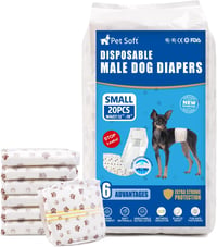 Pet Soft eldobható kutyapelenka kanoknak, 20 db, S méret, nedvességjelzővel 1