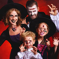 Halloween Arctetoválás Szett - 10db Seb, Szellem és Csontváz Mintával 7