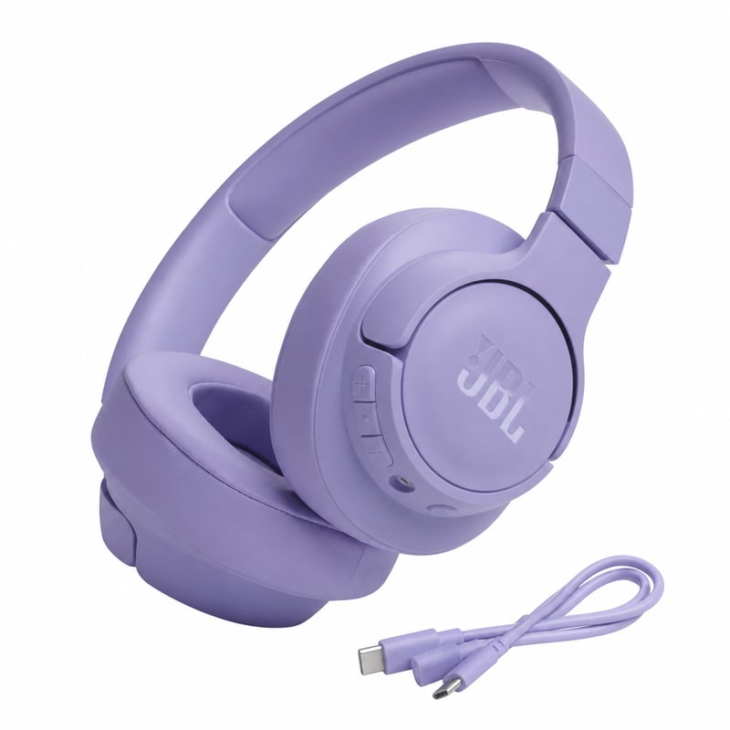 Căști Bluetooth JBL Tune 720BT mov - Defecte, funcționează parțial: butoane blocate/greoaie (stare: vezi imaginea nr. 2)