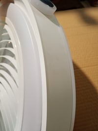 Stropný LED ventilátor so svetlom TYJY 70W, stmievateľný, bielo-čierny, s diaľkovým ovládaním — škrabance na bočnej strane (stav: pozri 2. obrázok) 2
