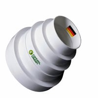Univerzálna redukcia pre ventilačné systémy Control Garden, biela, Ø 80 100 120 125 150 mm, potrubná spojka pre vzduchotechnické rozvody, 1 ks (originál) 2