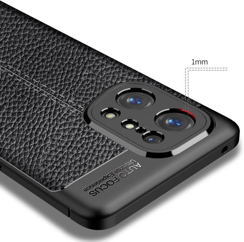 OPPO Find X5 karbon mintás védőtok - CruzerLite fekete ütésálló tok