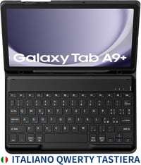 Samsung Galaxy Tab A9+ 11" EasyAcc levehető olasz billentyűzetes tok, védőfóliával és tolltartóval - fekete 4