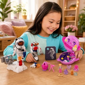 Svemirska misija: astronaut + rover + zvučne kartice planeta + mini set s lutkicom