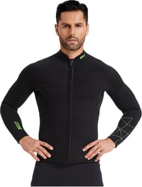 ZCCO 1.5-3mm Neoprén Búvárfelső Cipzárral Férfiaknak és Nőknek 3
