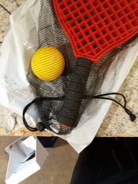 Set tenis de plajă Schildkröt Funsports cu 2 palete și 1 minge moale în plasă, roșu, set incomplet — set de 1 bucată 7