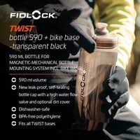 Fidlock mágneses kerékpár kulacs és tartó szett 590 ml 3