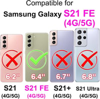 Samsung S21 FE Pillangós Mágneses Bőrtok 5G/4G Kompatibilis 2