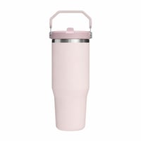Pahar cu pai Stanley Flip Straw 0,89 L, rose quartz, cu pereți dubli, fără BPA — testat (stare: vezi a 2-a imagine) 1