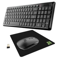 NEWWAY Vezeték Nélküli Billentyűzet és Egér Szett - Fekete, USB és WiFi Csatlakozás, Hordozható, PC Kompatibilis, ON-KM01F Modell 9