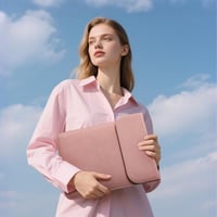 HYZUO Vízálló Laptop Tok 13/15/16 Colos Notebookhoz - Rózsaszín Védőtáska Kiegészítő Hordtáskával, 200g Könnyű Kivitel 7