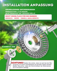 LADAMI Gyomtalanító Drótkefe 200x25,4mm - Univerzális Fűkaszához, Bozótvágóhoz, 38 Fonott Acélszál, Kompatibilis Husqvarna, Dolmar, Echo Gép - 38 Stränge 3