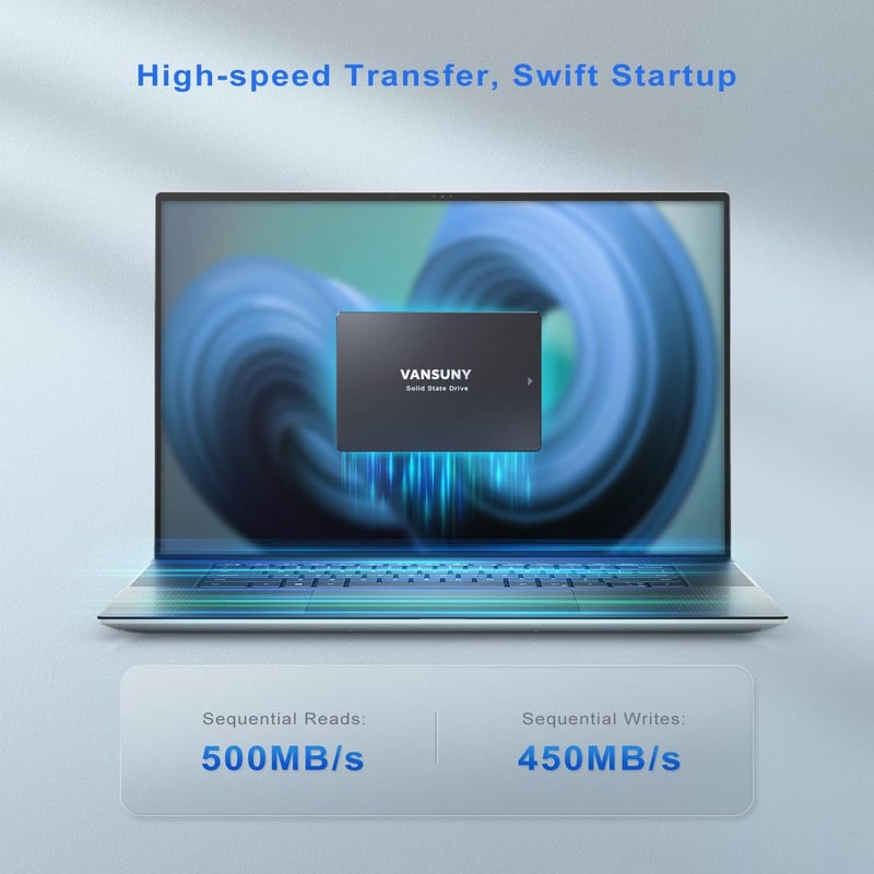 Vansuny 512GB SATA III 2.5" SSD - Gyors belső merevlemez PC és laptop fejlesztéshez