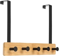 JSVER Fa Fali Akasztó - Modern Hatszögletű Dizájn, Csúszásmentes, 14,5 kg Teherbírás, 7 db-os Szett Szerelési Kellékekkel 1